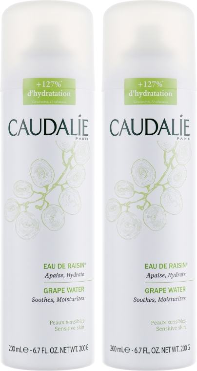 Набор "Двойная виноградная вода" - Caudalie (water/200ml + water/200ml)