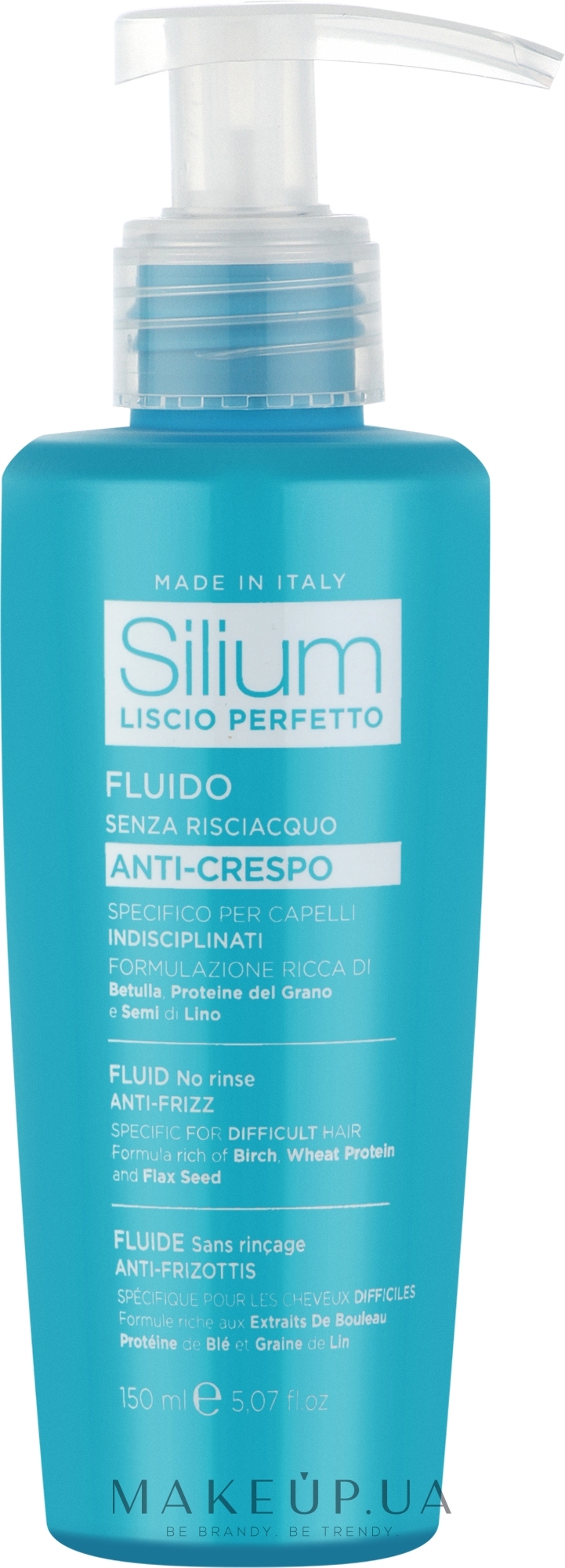 Флюїд для розгладжування і випрямлення волосся - Silium Anti-Frizz Fluid Specifically For Unruly Hair — фото 150ml