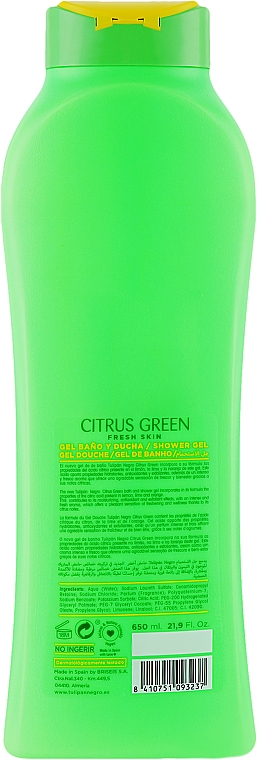Гель для душа "Зеленый цитрус" - Tulipan Negro Green Citrus Shower Gel — фото N2
