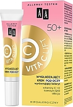 Духи, Парфюмерия, косметика Разглаживающий крем для век 50+ - AA Vita C Lift Smoothing Eye Cream