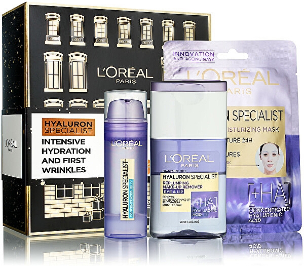 Набор - L'Oreal Paris Hyaluron Specialist (f/jelly/50ml + rem/125ml + f/mask/30g) — фото N1