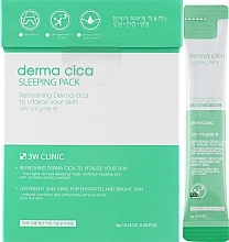 Восстанавливающая маска с центелой - 3W Clinic Derma Cica Sleeping Pack — фото N1