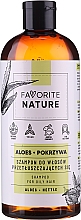 Шампунь для жирного волосся з екстрактами алое й кропиви - Favorite Nature Shampoo For Oily Hair Aloes & Nettle — фото N1