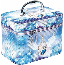 Парфумерія, косметика Косметичка "Jewelry Winter", M, 96846, блакитна - Top Choice