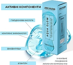 Екстразволожувальна маска для обличчя з гіалуроновою кислотою - Joko Blend Aqua Glow Extra Moisturizing Face Mask — фото N4