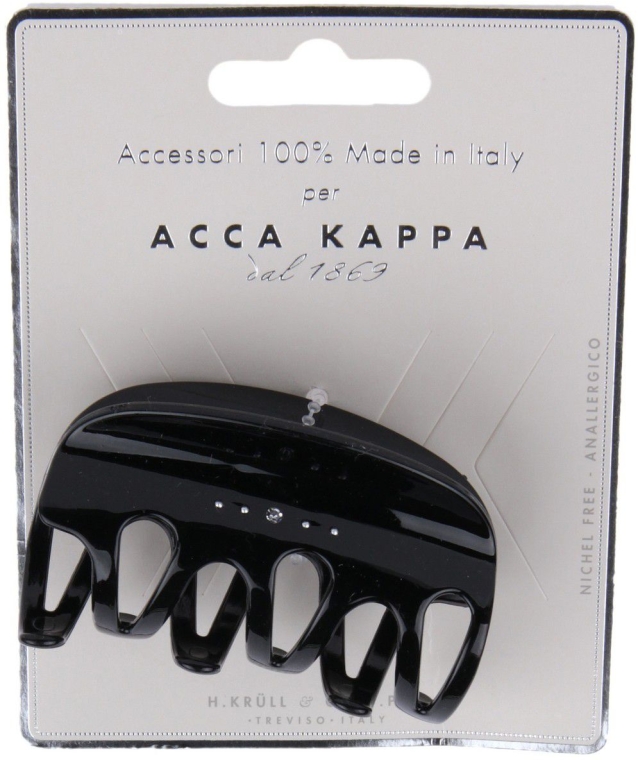 Краб для волос черный со стразами - Acca Kappa — фото N1