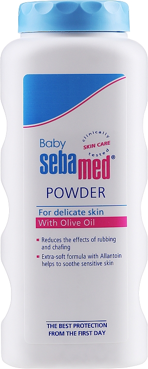 Дитяча присипка з оливковою олією - Sebamed Baby Powder With Olive Oil — фото N1