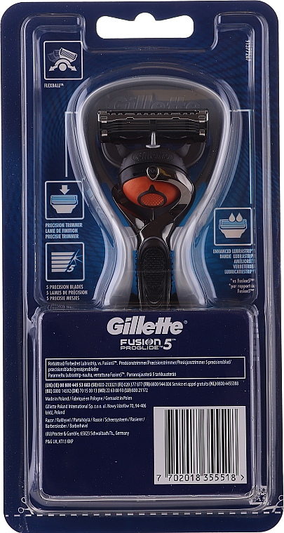 Бритва з 1 змінною касетою - Gillette Fusion ProGlide Flexball — фото N4