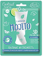 Парфумерія, косметика Тканинна 3D-маска "Баланс і свіжість" - Etude Organix Coctail Beauty Party Mojito