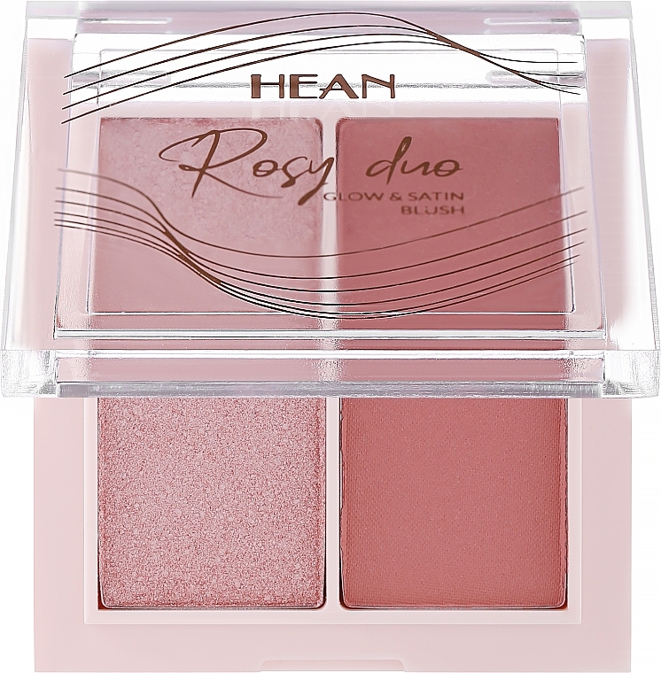 Румяна для лица - Hean Rosy Duo Glow & Satin Blush — фото N1