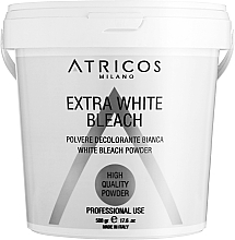 Освітлювальна пудра "Екстрабілий блондеран" - Atricos Advanced Extra White Bleach Powder — фото N2