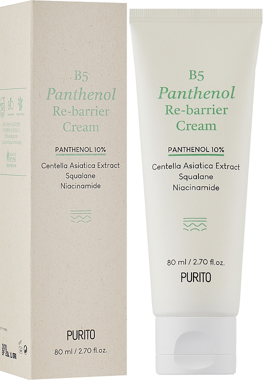 Восстанавливающий крем с пантенолом для лица - Purito B5 Panthenol Re-Barrier Cream Pantenol  — фото N2
