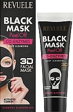 Чорна маска для обличчя "Коензим Q10" - Revuele Black Mask Peel Off Co-Enzymes — фото N2