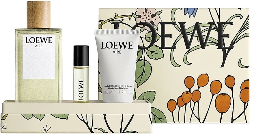 Loewe Aire - Набір (edt/100ml + b/lot/50ml + edt/10ml) — фото N1