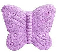 Бомбочка для ванны "Бабочка", фиолетовая - IDC Institute Bath Fizzer Butterfly — фото N1