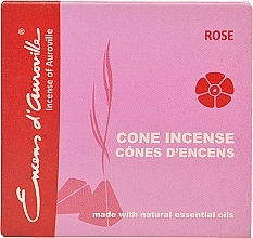 Духи, Парфюмерия, косметика Благовония в конусах "Роза" - Maroma Encens d'Auroville Cone Incense Rose
