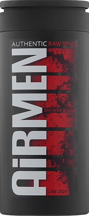 Гель для душу й шампунь 2в1 "Свіжа пряність" - Authentic Toya Aroma Airmen Raw Spice Shower & Hair