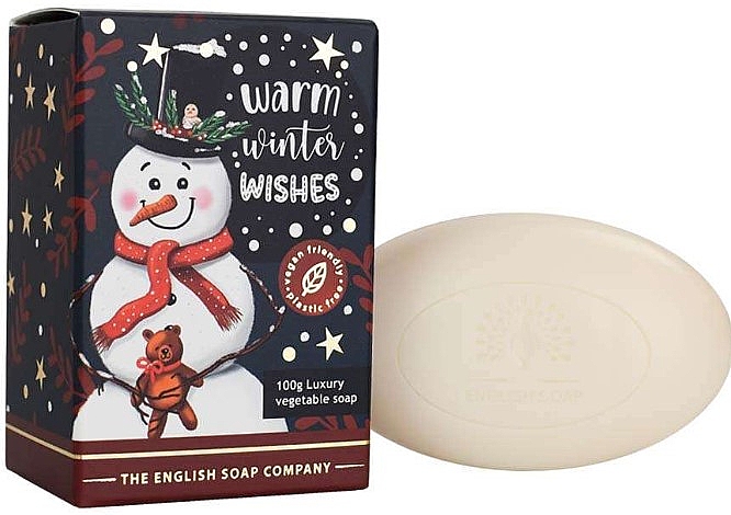 Мыло "Снеговик" - The English Soap Company Christmas Snowman Mini Soap — фото N1