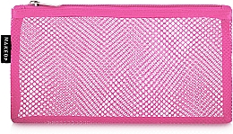 Косметичка дорожная, розовая "Pink mesh", 22 x 10см - MAKEUP — фото N1