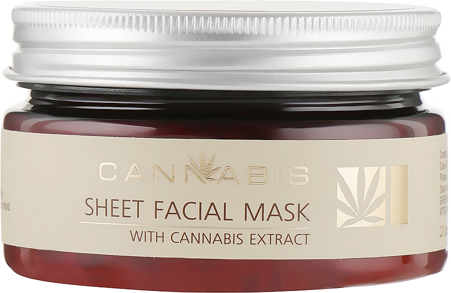 Тканевая маска для лица с экстрактом каннабиса - Cannabis Sheet Facial Mask