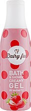 Парфумерія, косметика Крем-гель для душу "Полуниця" - Delia Dairy Fun Bath and Shower Creamy Gel Strawberry