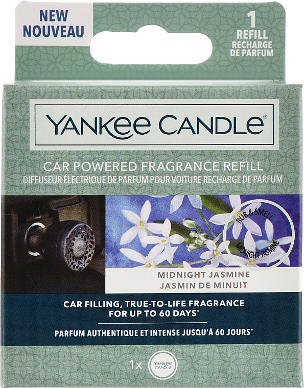 Аромадиффузор в машину - Yankee Candle Car Fragrance Refill Midnight Jasmine (сменный блок) — фото N1