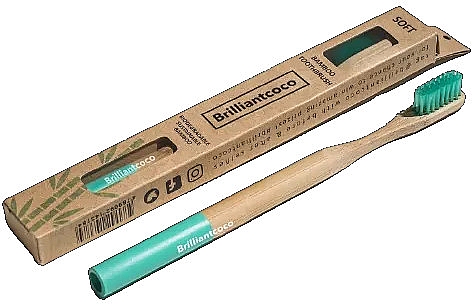 Бамбукова зубна щітка, м'яка - Brilliantcoco Bamboo Toothbrush Soft — фото N1