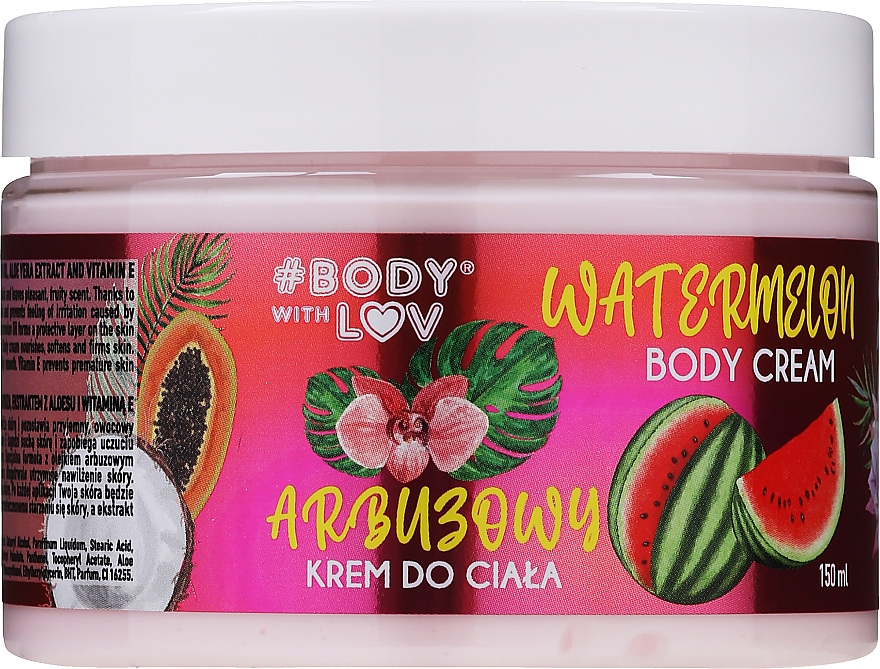 Крем для тіла "Кавун" - Body with Love Watermelon Body Care — фото N1