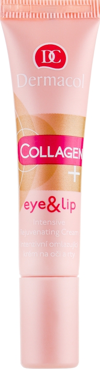 Крем для повік і губ - Dermacol Collagen+ Eye And Lip Intensive Rejuvenating Cream — фото N2