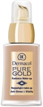Духи, Парфюмерия, косметика Тональный крем с золотом для сияющей кожи - Dermacol Make-Up Pure Gold Radiance