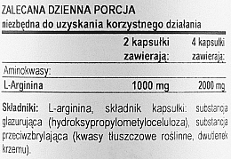 Амінокислота "L-аргінін", 500 мг - Now Foods L-Arginine Veg Capsules — фото N3