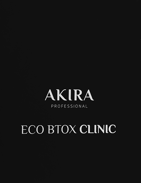 Набор - Akira Eco Btox Hair Clinic 01 ,02, 03 (h/mask/2*1000ml + h/spray/200ml) — фото N2