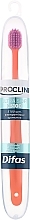 Духи, Парфюмерия, косметика Зубная щетка "Ultra Soft" 512063, оранжевая с розовой щетиной, в кейсе - Difas Pro-Clinic 5100