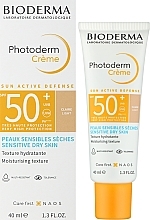 Солнцезащитный крем для чувствительной сухой кожи - Bioderma Photoderm Cream SPF50+ Sensitive Dry Skin Light — фото N2