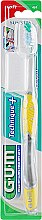 Зубна щітка "Technique+", м'яка, жовта - G.U.M Soft Compact Toothbrush — фото N1