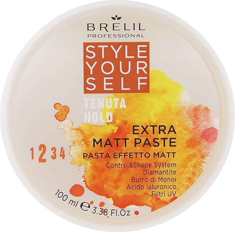 Моделювальна паста для волосся з матовим ефектом - Brelil Style Yourself Hold Extra Matt Paste — фото N1