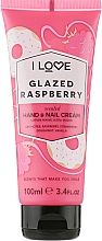 Крем для рук "Глазированная малина" - I Love Glazed Raspberry Hand and Nail Cream — фото N1