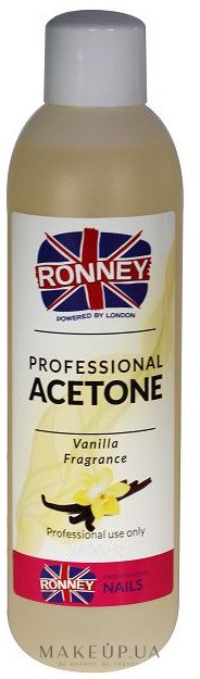 Засіб для зняття лаку "Ваніль" - Ronney Professional Acetone Vanilia — фото 100ml