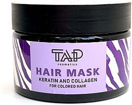 Маска для окрашенных волос с кератином и коллагеном - TAP Cosmetics Hair Mask — фото N1