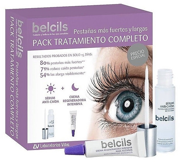 Набір - Belcils Set (eyelash/ser/3ml + eyelash/cr/4ml) — фото N1