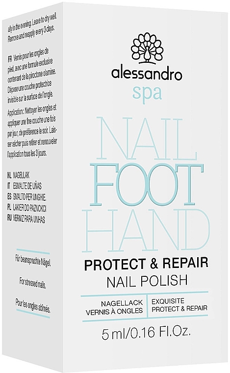 Захисний і відновлювальний лак для нігтів - Alessandro International Protect & Repair Nail Polish — фото N2