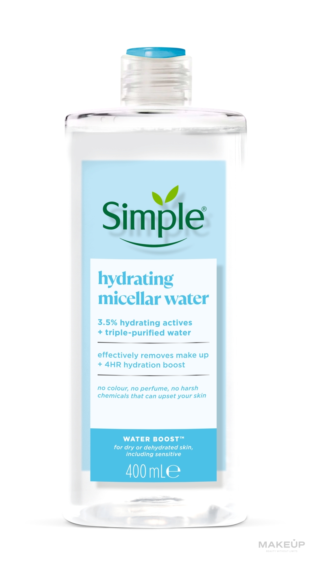 Мицеллярная вода - Simple Water Boost Micellar Cleansing Water — фото 400ml