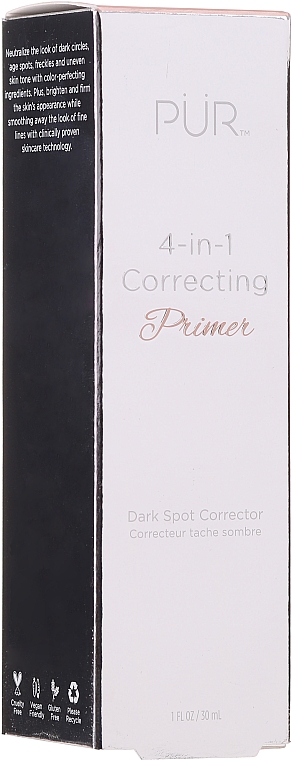 Коригувальний праймер для обличчя - Pur 4-In-1 Correcting Primer Dark Spot Corrector — фото N2