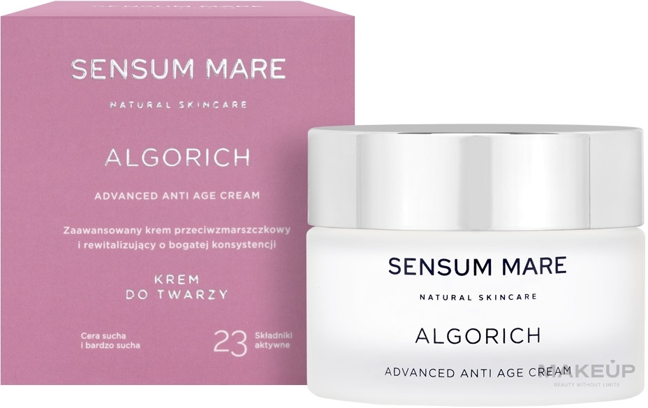 Восстанавливающий крем против морщин - Sensum Mare Algorich Advanced Anti Age Cream — фото 50ml
