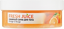 Духи, Парфюмерия, косметика Сахарный скраб для тела - Fresh Juice Orange and Mango