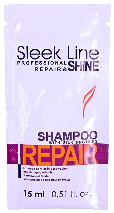 Шампунь для пошкодженого волосся - Stapiz Sleek Line Repair Shampoo (пробник) — фото N1