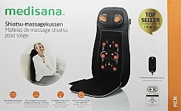Массажная накидка на сидение - Medisana MCN Shiatsu Massage Cushion 48 W Black — фото N1