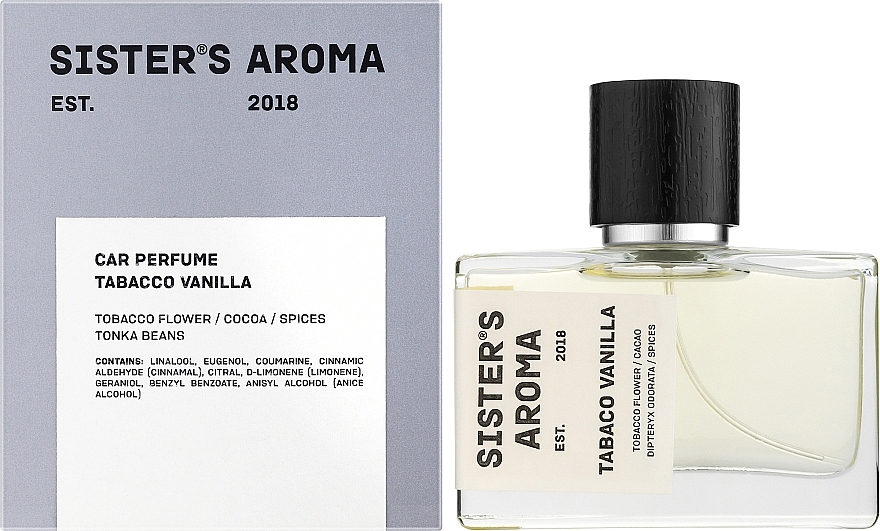 Ароматизатор для авто - Sister's Aroma Car Perfume Tabaco Vanilla — фото N2