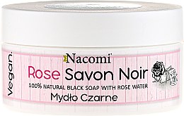 Черное мыло с розовой водой - Nacomi Savon Noir Natural Black Soap with Rode Water — фото N1