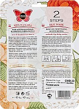 Маска для лица с розовым маслом - Meizao Silk Mask Rose Oil Whitening Moisturizing — фото N2